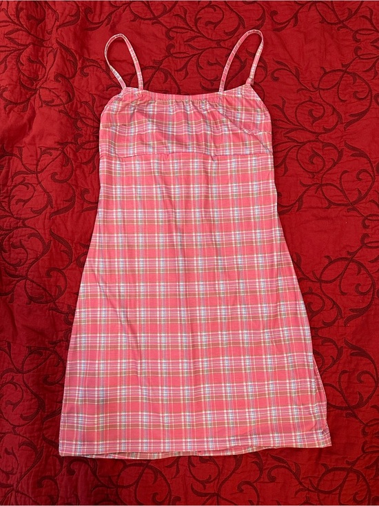 Sugar Thrillz Dresses & Skirts - Sugar Thrillz Pink Plaid Slip Dress